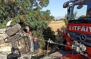 İtfaiyenin ipiyle hayatta tutundu