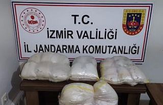 İzmir’de jandarmadan rekor uyuşturucu operasyonu