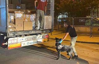 Kargo tırında 56 kilo 200 gram esrar ele geçirildi