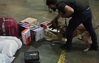 Kargoya verilen hoparlörün içinden zulalanmış...