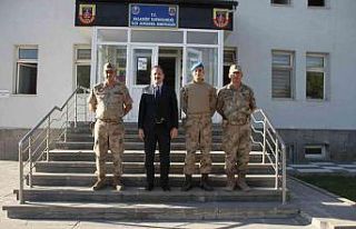 Kaymakam Bayram’dan jandarmaya ziyaret