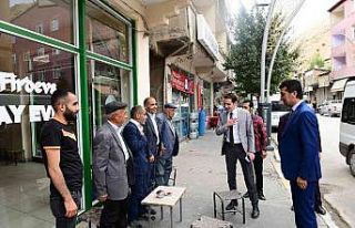 Kaymakam Sakarya ve Başkan Şeylan’dan esnaf ziyareti