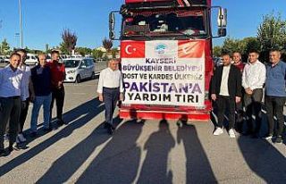 Kayseri Büyükşehir, sel felaketi yaşayan Pakistan’a...