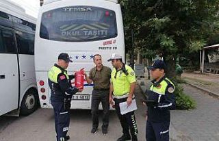 Keşan’da öğrenci servislerine ortak denetim
