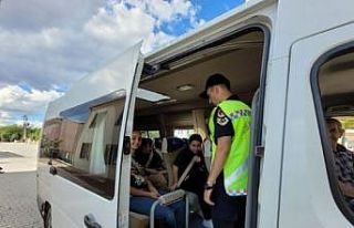 Kırklareli’nde okul servis araçlarına denetimler...