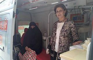 Kırsaldaki kadınlar meme kanseri taramasından geçirildi