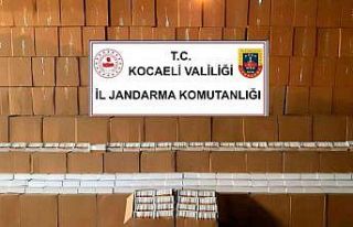 Kocaeli’de 11 milyon 580 bin adet makaron ele geçirildi