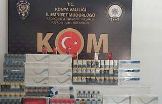 Konya’da 3 bin 485 paket kaçak sigara ele geçirildi