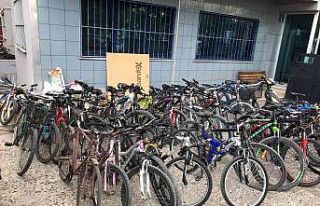 Konya’da çalıntı 34 bisiklet ele geçirildi