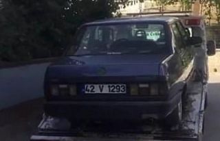 Konya’da drift yapan sürücü polisten kaçamadı