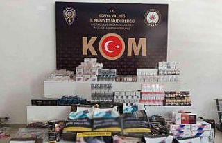 Konya’da kaçak sigara operasyonu