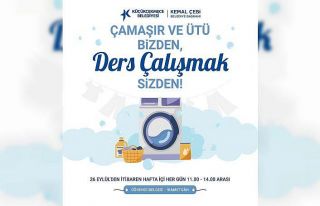 Küçükçekmece Belediyesi’nden öğrencilere çamaşır...