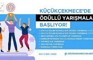 Küçükçekmece’de düzenlenecek ödüllü yarışmalara...