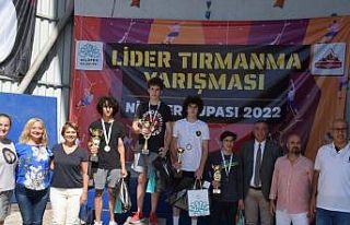 Lider tırmanma yarışması nefes kesti
