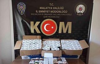 Malatya’da 186 bin kaçak makaron ele geçirildi