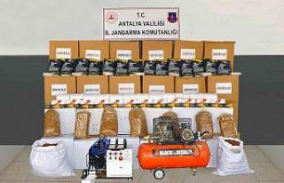 Manavgat’ta piyasa değeri 650 bin TL kaçak tütün...