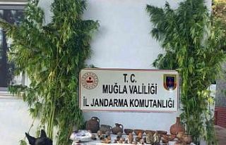 Marmaris’te uyuşturucu ve tarihi eser operasyonu