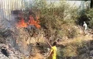 Marmaris’teki yangın ormana sıçramadan kontrol...