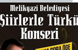 Melikgazi’de şiirlerle Türkü konseri