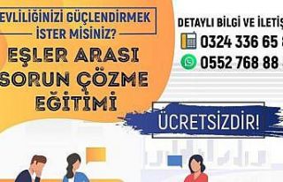 Mersin’de ’eşler arası sorun çözme eğitimleri’...
