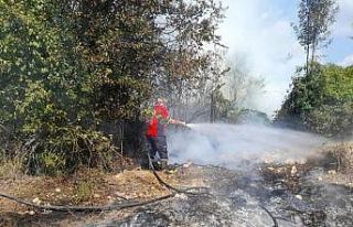 Mersin’de orman yangını kısa sürede söndürüldü
