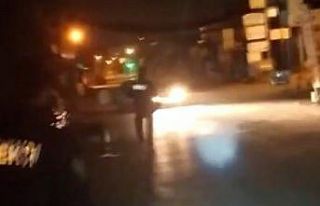 Meşaleli drift terörü kamerada