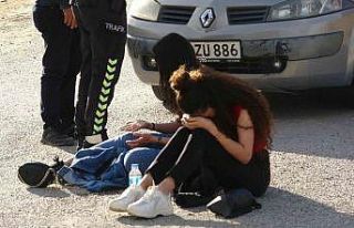 Minibüs kazasında yaralanan üniversite öğrencileri...