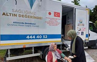 Mobil sağlık aracı ile 6 ayda 5 bin 297 kişiye...