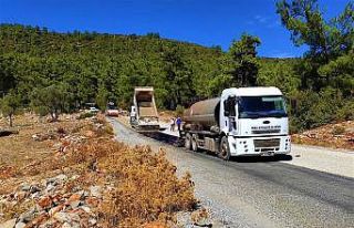 Muğla Büyükşehir Belediyesi Bodrum’da yol çalışmalarına...