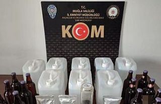 Muğla’da, sahte alkol operasyonu