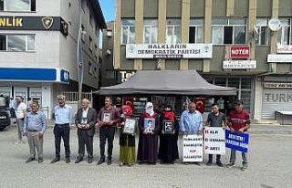 Muş’ta evlat nöbeti tutan ailelerin sayısı 38’e...