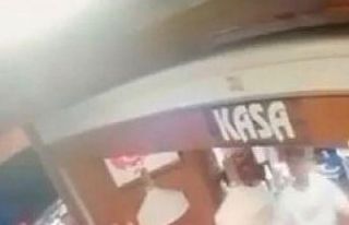 Müşteri gibi girdi, bahşiş kutusundan para çaldı