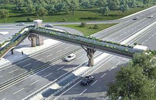 Ormanya’nın konseptine uygun üst geçit yapılıyor