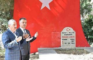 Osman Çaneri kabri başında anıldı