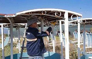 Oturma gruplarının bakımları yapıldı