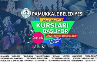 Pamukkale Belediyesi’nin yeni dönem kursları başlıyor