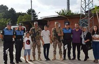 Polislerden Can’a sürpriz