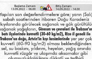 Rize Valiliğinden sel uyarısı