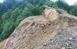 Rize’de şiddetli yağış heyelanlara neden oldu