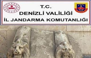 Roma dönemine ait mezar taşını satamadan yakalandı