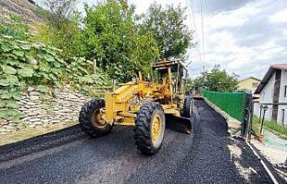 Safranbolu’da asfalt çalışmaları Camikebir Mahallesinde...