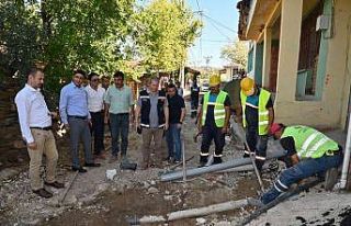 Salihli Kurttutan’da kısmi kanalizasyon hattı...