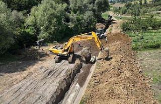 Samsun 19 Mayıs Barajı Sulaması inşaatı devam...