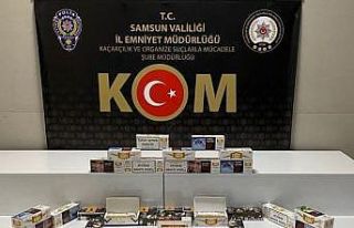 Samsun’da 6 bin 760 adet makaron ele geçirildi