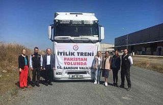 Samsun’dan Pakistan’a yardım tırı
