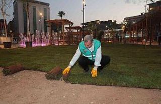 Şanlıurfa Kızılay Meydanı çalışmalarında...