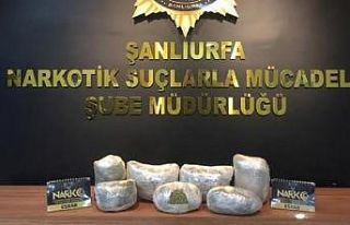 Şanlıurfa’da 5 kilo 650 gram esrar ele geçirildi