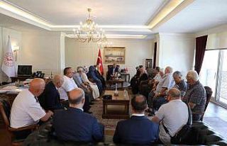 Şehit ailelerinden Vali Atay’a ziyaret