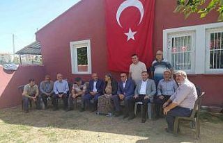 Şehit ailesine taziye ziyareti