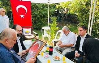 Şehit ailesini gururlandıran ziyaret